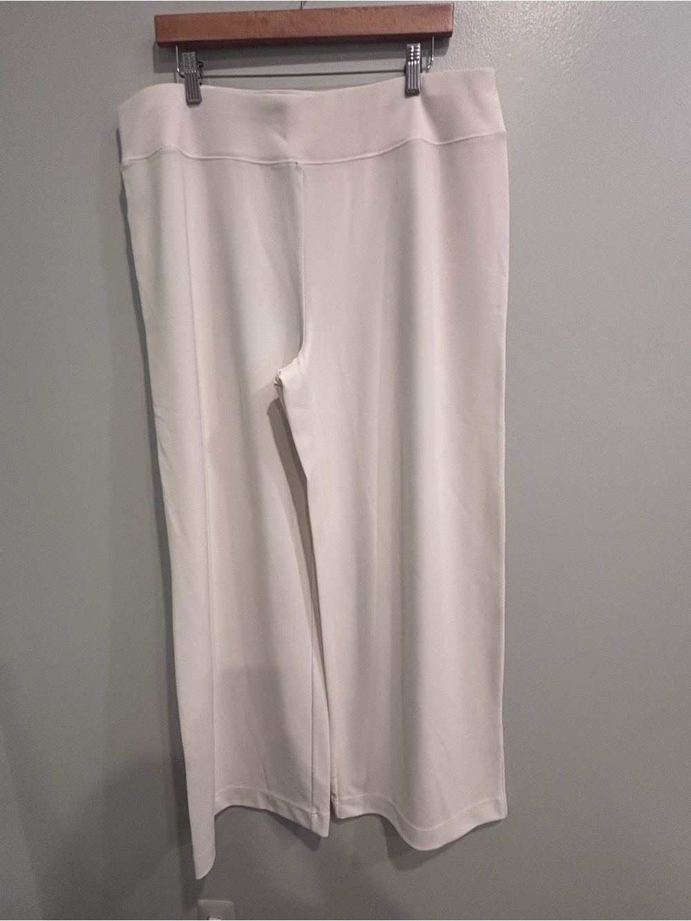 Boston Proper XL Women's White Wide-Leg Pull-On Pants